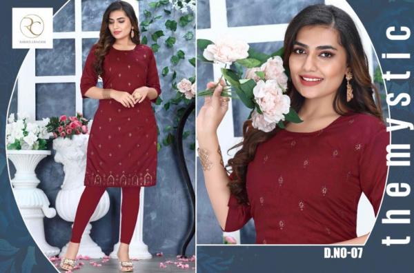 Ramdev Flora Vol 2 Chanderi Sequance  Designer Kurti Collection